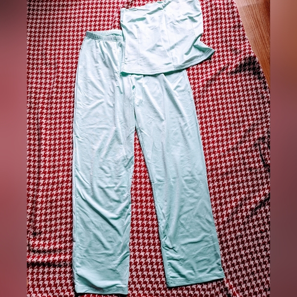 Mint green tights set - Picture 4 of 5